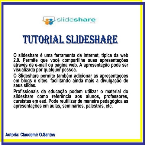 Tutorial slideshare | PDF
