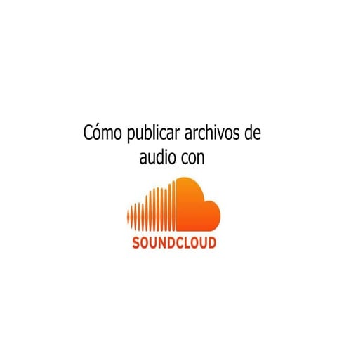 Manual basico de Soundcloud | PDF