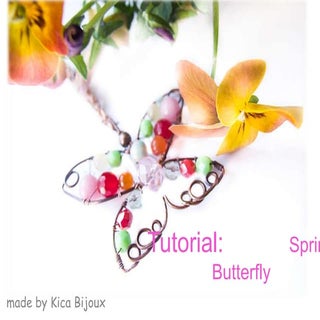 Imaginative Spring Butterfly Pendan...