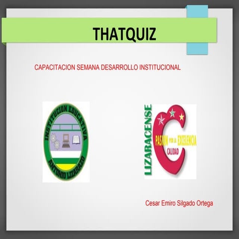 Tutorial De Thatquiz