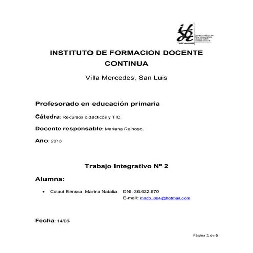 Tutorial, virtual lab y word