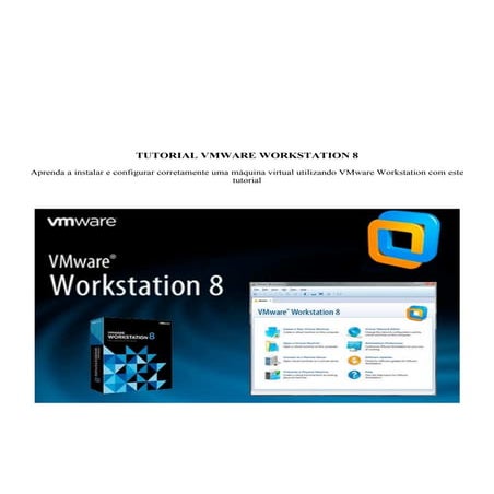 Tutorial Vmware workstation 8 | PDF