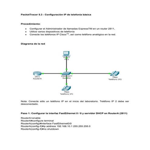 Tutorial voz ip packet tracer