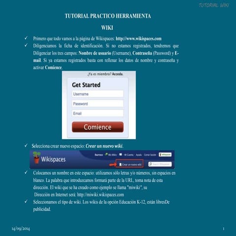 Elementos en la wiki | PPTX