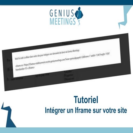 Tutoriel Coté lieu : Générer un iframe de "demande" via Genius Meetings