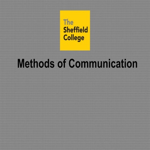 Tutor methods of communication ppt2