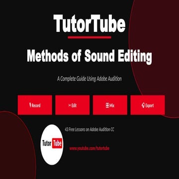 Complete Guide to Sound Editing with Adobe Audition: Record, Edit, Mix ...