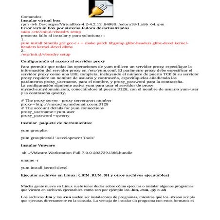 Tuto y claves de fedora