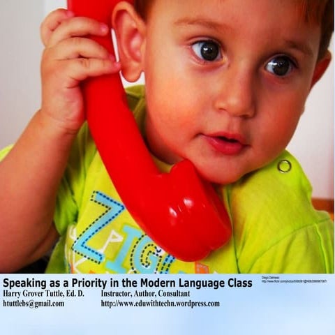 Speaking as Modern Language Priority