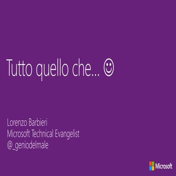 Tutto quello che volete sapere sullo sviluppo per Windows 8 e Windows Phone!
