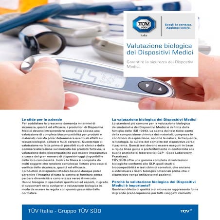 Tuv sud-biological-evaluation-of-medical-devices-it | PDF
