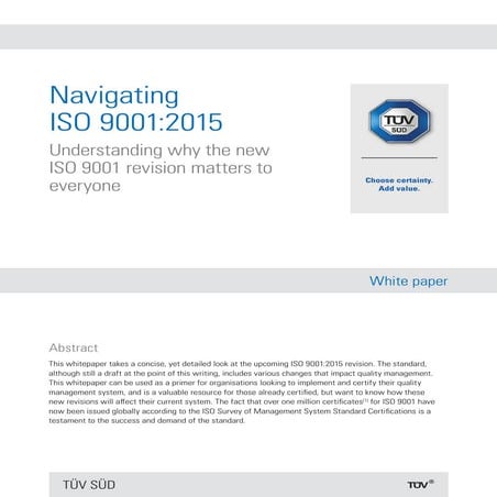 NAVIGATING ISO-9001-2015 