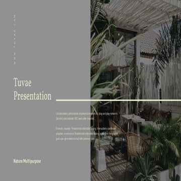 Tuvae Presentation : Dark Color Theme