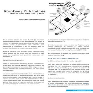 Raspberry Pi: tutoriales (servidor ...