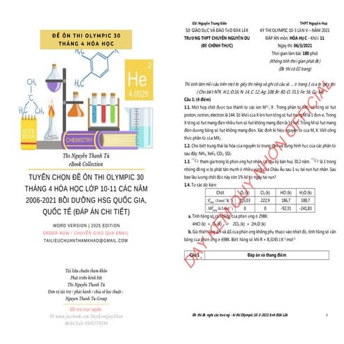 TUYỂN CHỌN ĐỀ ÔN THI OLYMPIC 30 THÁNG 4 HÓA HỌC LỚP 10-11 CÁC NĂM 2006-2021 BỒI DƯỠNG HSG QUỐC GIA, QUỐC TẾ (ĐÁP ÁN CHI TIẾT).pdf