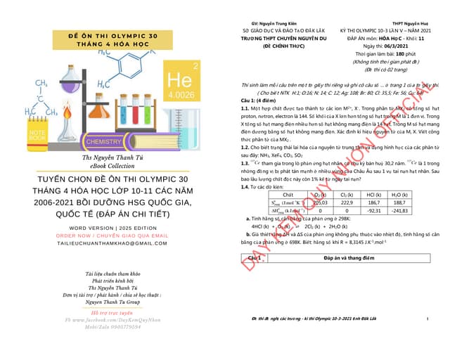 TUYỂN CHỌN ĐỀ ÔN THI OLYMPIC 30 THÁNG 4 HÓA HỌC LỚP 10-11 CÁC NĂM 2006-2021 BỒI DƯỠNG HSG QUỐC GIA, QUỐC TẾ (ĐÁP ÁN CHI TIẾT).pdf