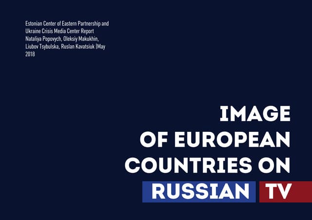 Image of european countries on russian TV