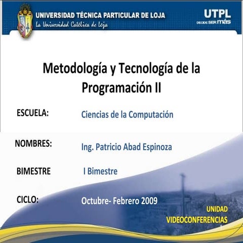 Metodologia de la Programación II Modelo Estructural  Avanzado