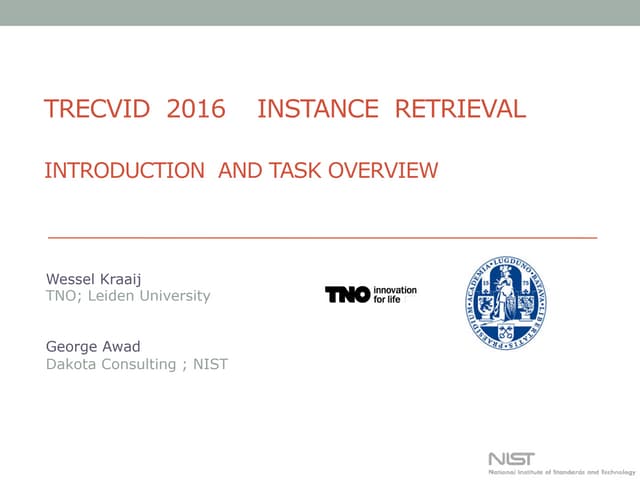 TRECVID 2016 : Instance Search