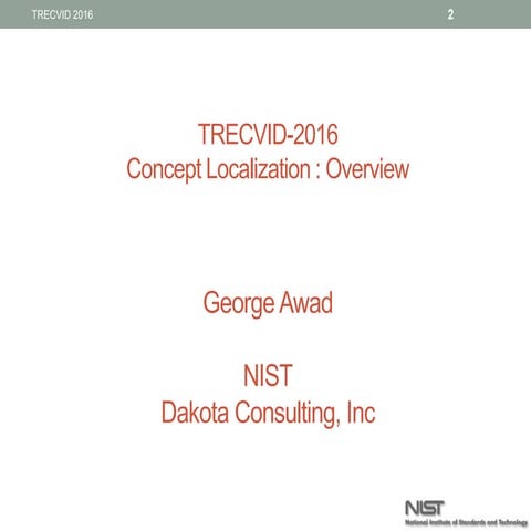 TRECVID 2016 : Concept Localization