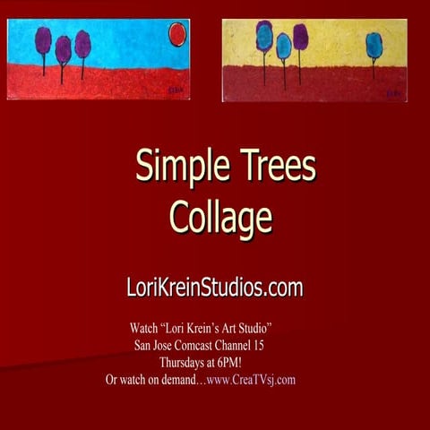 Tv #19 Simple Trees Collage