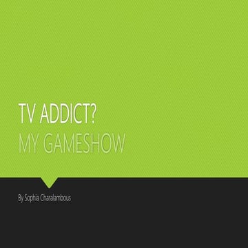 Rules of game shows | PPTX