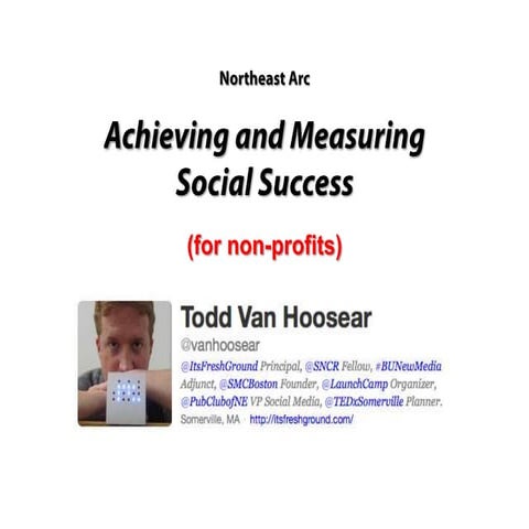 Social Media Success for Non-Profits