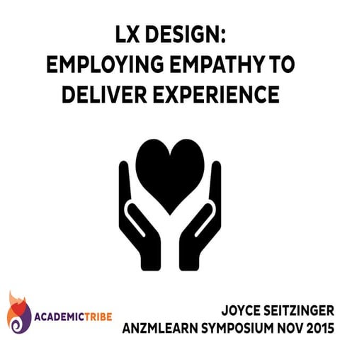#anzmlearn Learner Experience Design: Employing empathy to deliver experience