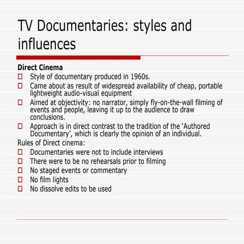 Tv Documentaries