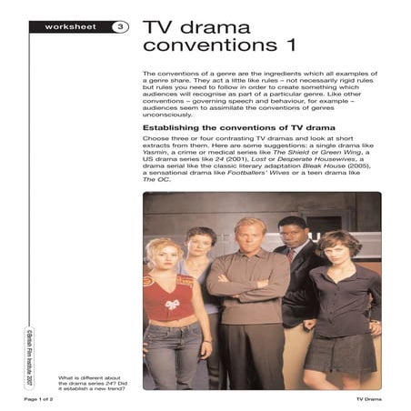 Tv drama conventions1