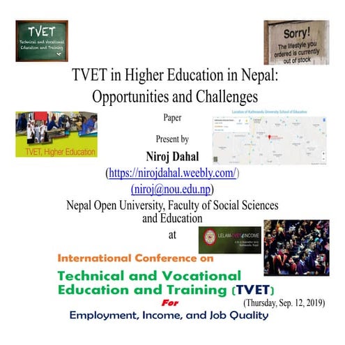 TVET in Higher Education in Nepal: Opportunities and Challenges