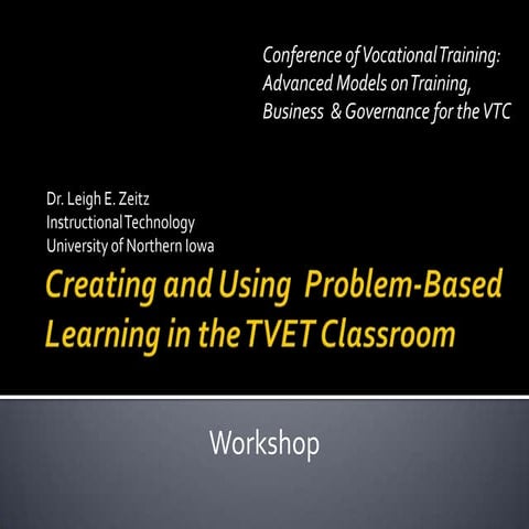 Creating and Using Problem-Based Learning in a TVET Classroom