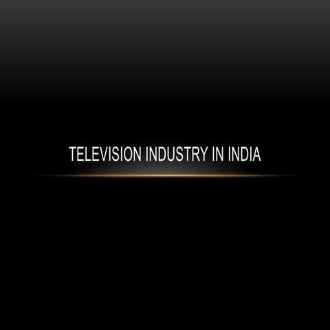 Tv industry in India