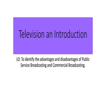 Tv industry intro 1