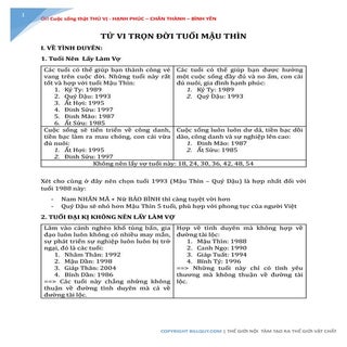 Tử vi trọn đời tuổi mậu thìn