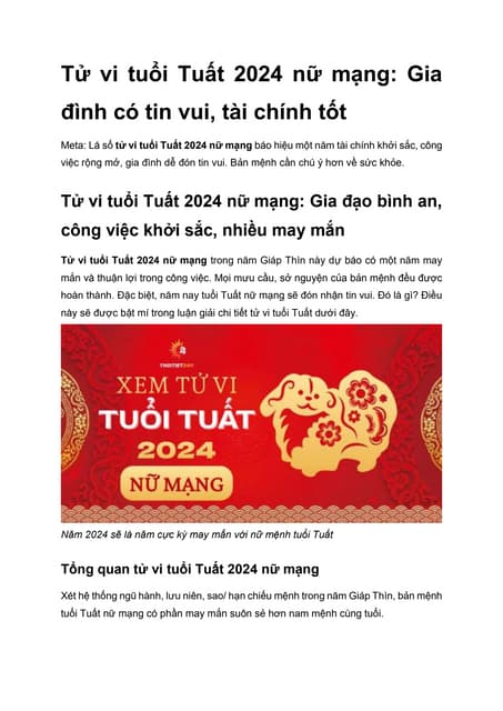 Sao Chiếu Mệnh 2024 Nữ Mạng: Tìm Hiểu Và Dự Báo Chi Tiết