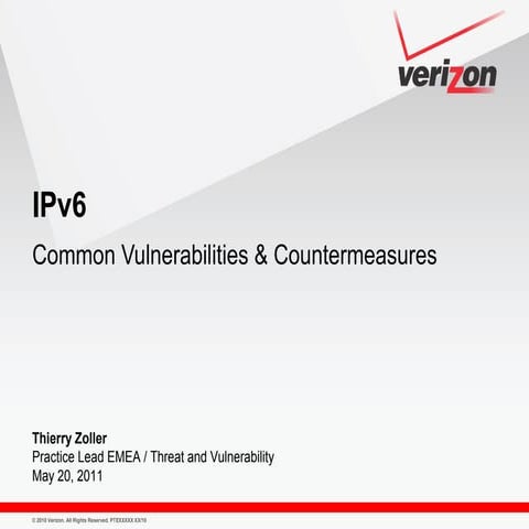 IPV6 - Threats and Countermeasures / Crash Course