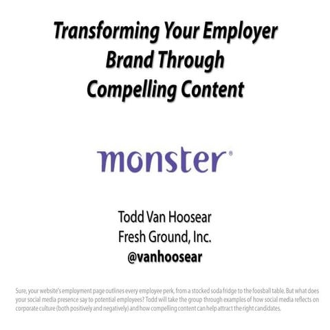 Social Recruiting Content Tips for Monster Social Attendees