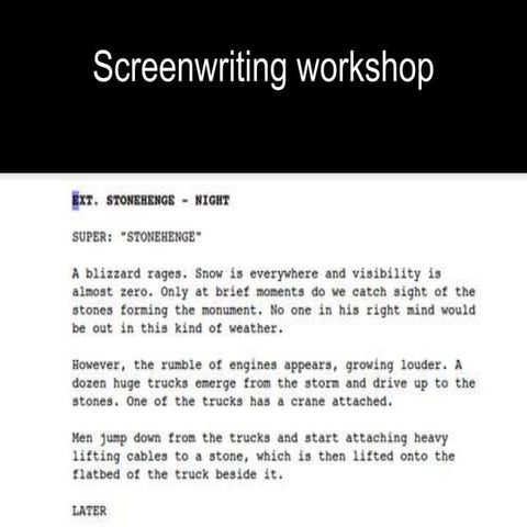 Film script - workshop