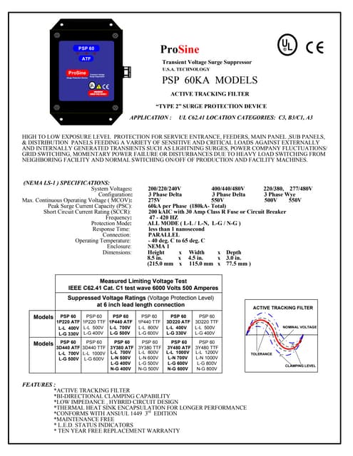Tvss 160ka-ttf-electrical-components | PDF