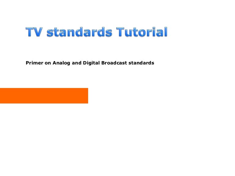 Tv standards and pc tv trends public