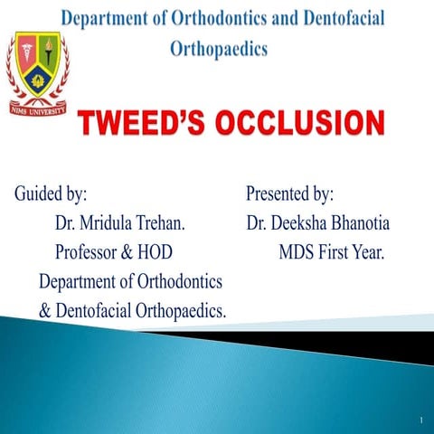 Tweed's Occlusion