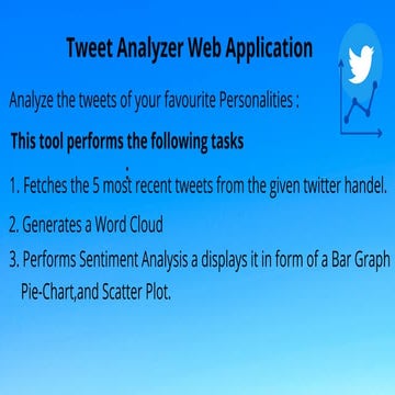 Tweet analyzer web applicaion