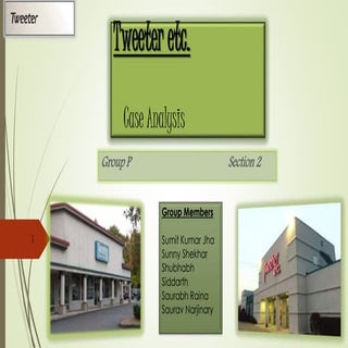 Tweeter Etc. Case Analysis