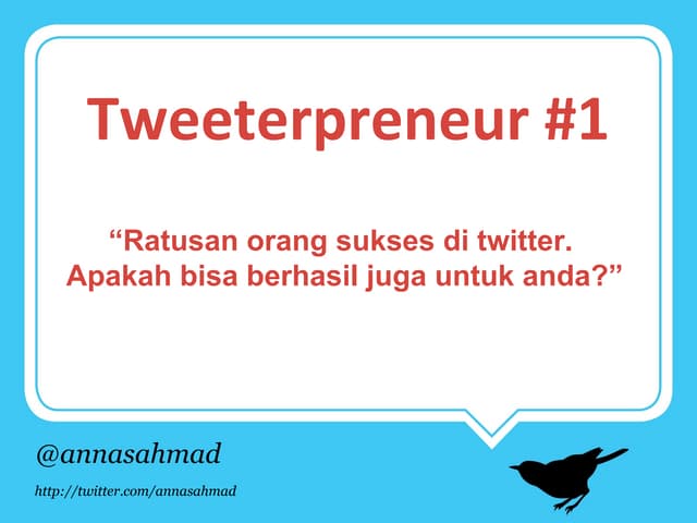 Tweeterpreneur #1