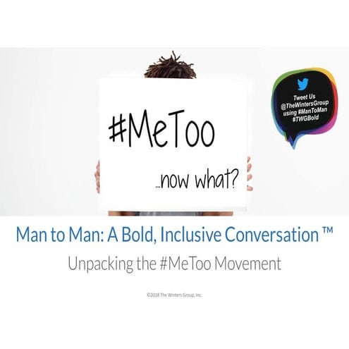 ManToMan #MeToo Session: Being the Imperfect Ally