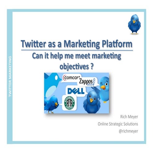 Twitter as a marketing tool with proven ROI