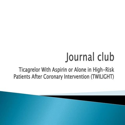 Twilight trila journal club