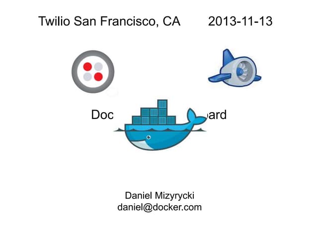 Dockerizing stashboard - Docker meetup at Twilio