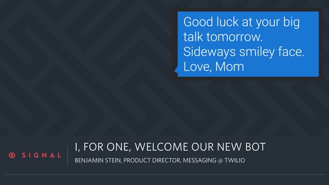 Twilio Signal 2016 Bots